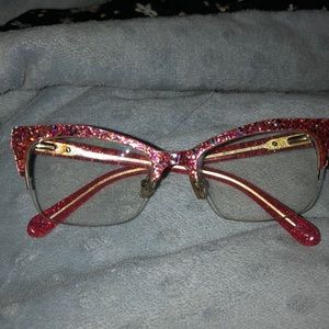 Kate Spade Pink Glitter Glasses